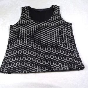 Travel Elements M lined tank top EUC M / L Black White